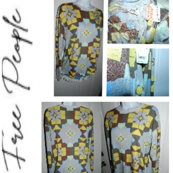 Free People Movement Keep Rolling Printed Long-Sleeve Women's S🆕⌚📦🏃💨🚚 - Picture 2 of 16